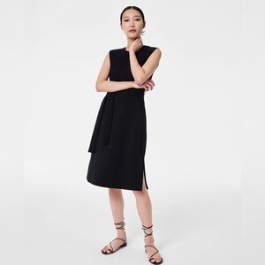 SPANX AirEssentials Tie-Waist Tank Dress in Very Black